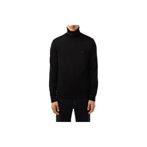 Свитеры для мужчин черного цвета в сотрудничестве с LACOSTE