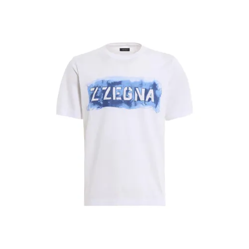 Zzegna Белая Мужская T-Рубашка