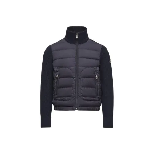 Moncler Пуховик Утепленный Смесовая шерсть ZIP UP Кардиган Морской синий Дети Возраст 3-7 лет