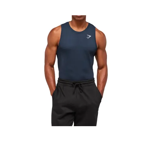 GYMSHARK Морской синий Мужские майки