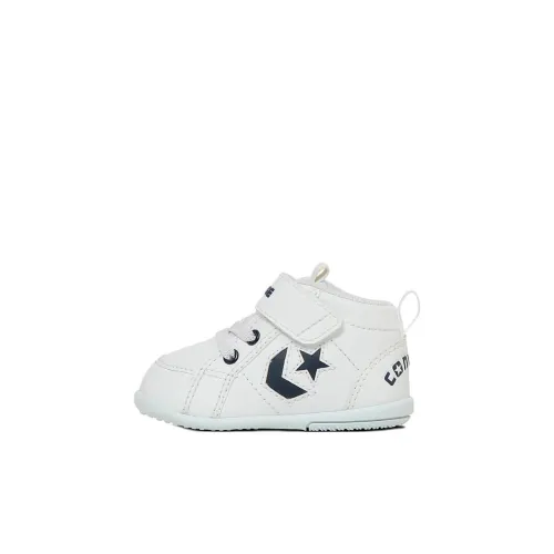 Конверс Мини Устойчивый к истиранию MID Топ Обувь для малышей Белый Новорожденный и Малыш