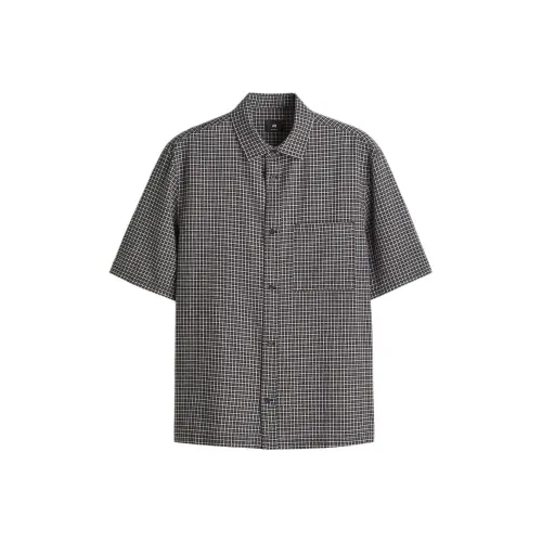 H&M Черные/Белые Мужские Рубашки