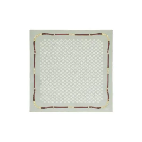 CELINE Шарфы из шелка Тутовый женские зеленые