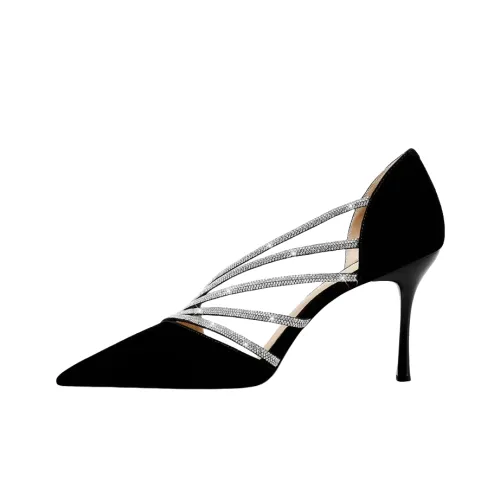 Xingdiman Низкий каблук Высокий каблук Женский Черный