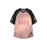 Чёрный Розовый [Короткий рукав]