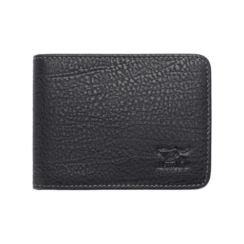 SEPTWOLVES Коровья кожа Держатель для карт Мужской Черный