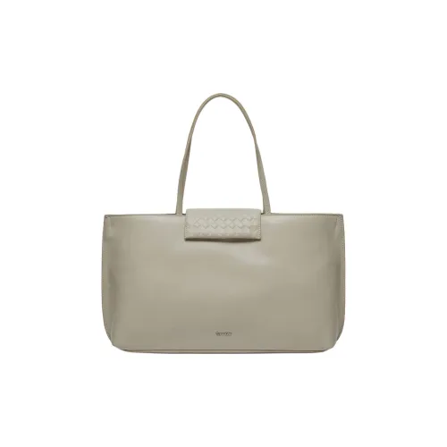 CALVIN KLEIN Полиэстер Тоут Сумка Сумка для покупок Сумка Мини Женская Бежевая