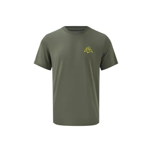 nike Армейский зеленый Мужские беговые T-рубашки