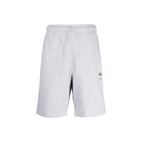 Шорты для спорта для мужчин серого цвета с коллаборацией LACOSTE