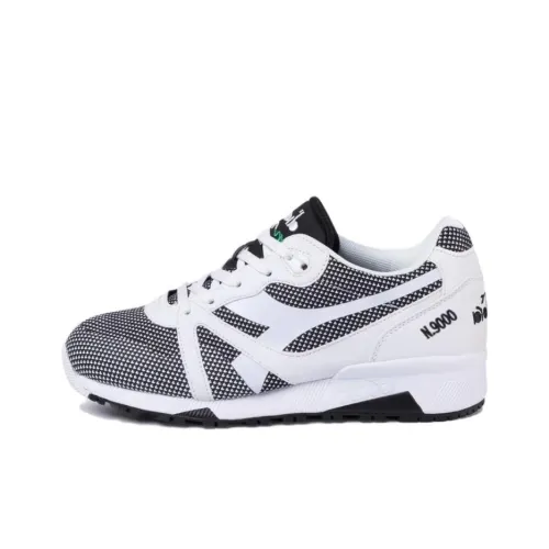 DIADORA N9000 Устойчивый к истиранию Низкий Топ Повседневная обувь Мужская Черная