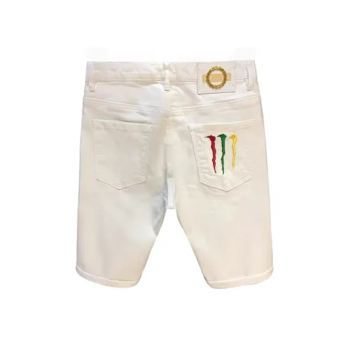 Zomuros Белые Унисекс Джинсовые Шорты