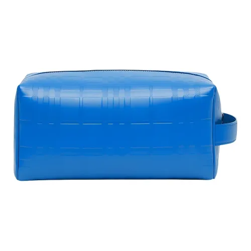 Burberry Кожа Сумка для хранения дорожной сумки Мужская Синяя