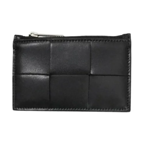 Bottega Veneta Коровья кожа Держатель для карт кошелек Мужской Черный