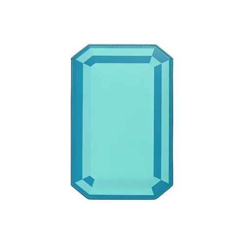 TIFFANY CO. Twill Кожа Планшет Сумка Маленькая Унисекс Синий