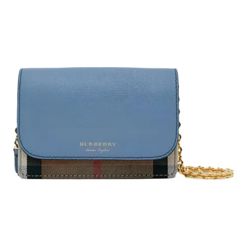 Burberry Kaff Кожа Сумка через плечо Женская Сланцевый синий