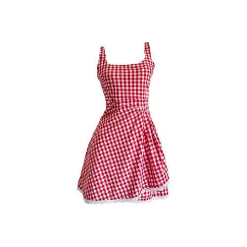 IDLE SOUL Красная клетка Женские Слиплатья