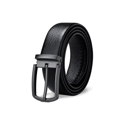 Cheekkiss Ремни из коровьей кожи Мужской Металлический 3,5 см