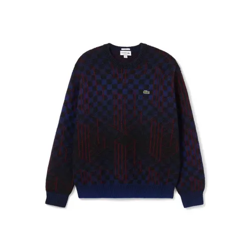 LACOSTE Сине-черная клетка Унисекс Свитеры