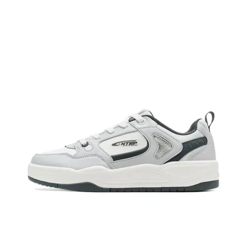 XTEP Cloud Sail Скейтборд Кроссовки Низкие Phantom Gray/Sail White/Carbon Black Мужские