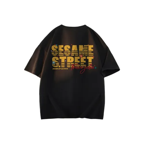 Улица Сезам Короткий рукав T-рубашки Унисекс