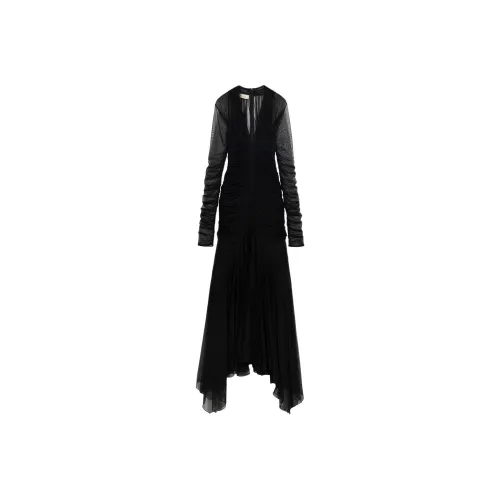 Blumarine Длинное платье с длинными рукавами женское