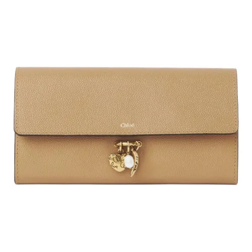 Chloe Телячья кожа Кошелек Женские Оранжево-розовый