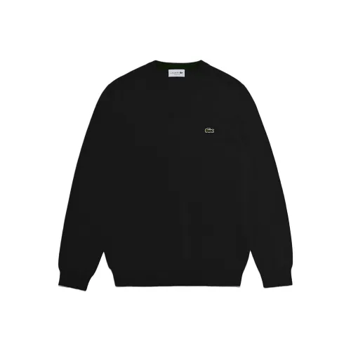 Свитеры для мужчин черного цвета в сотрудничестве с LACOSTE