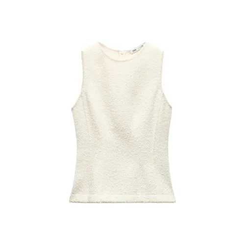ZARA Бежевые Женские Майки