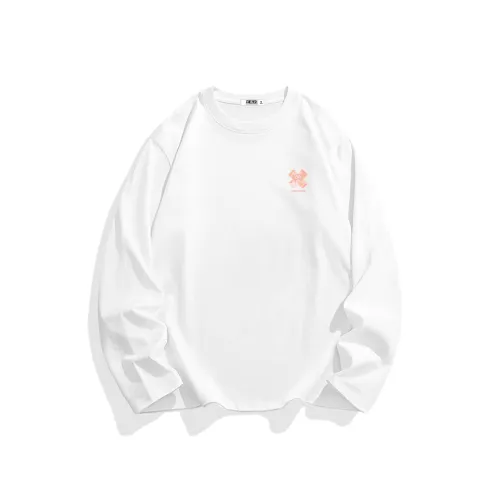 ONE PIECE Прямой крой Круглый вырез Длинный рукав Т-рубашка Унисекс