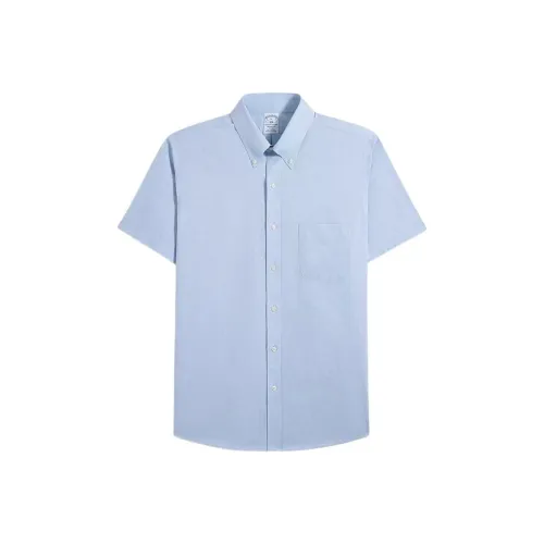 BROOKS BROTHERS Синий Фиолетовый Мужские Рубашки