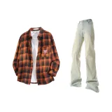 Оранжевый + Желтый Грязь Брюки