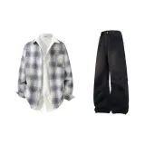 Gray Blue+Black Pants  
Серые синие+черные штаны