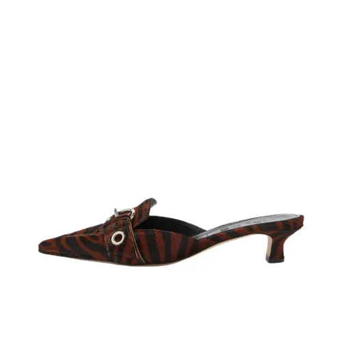 Aeyde Домашние тапочки 3,5 см Женские Темно-коричневые