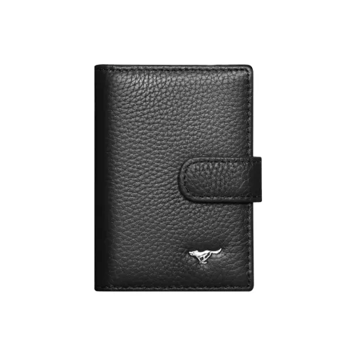 SEPTWOLVES Коровья кожа Держатель для карт Стандартный Мужской Черный Кофейный