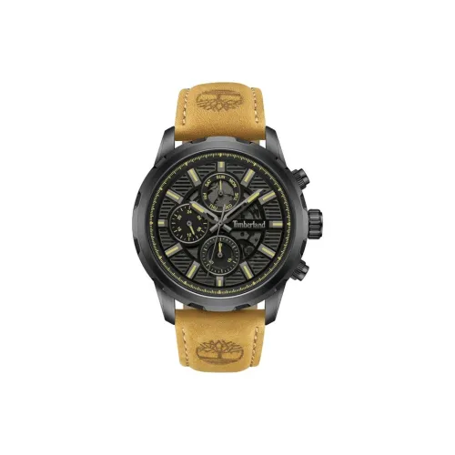 Timberland Наручные часы Кварцевый механизм Кожаный ремешок 46 мм Черепный циферблат Мужские часы