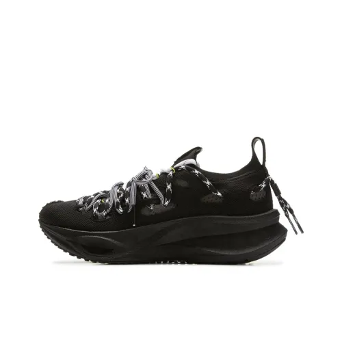 Подкладка Износостойкая Дышащая Низкий Топ Повседневная Обувь Унисекс Черный