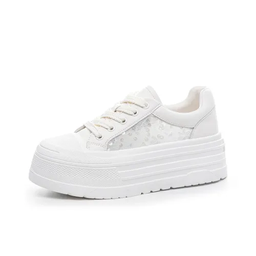 TAFN Низкие кроссовки для скейтбординга Женские Белые