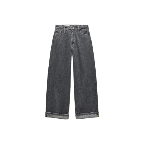 ZARA Trf Серые Женские Джинсы
