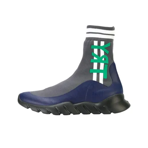 FENDI HOPE Try High Топ Повседневная обувь Мужская Серый