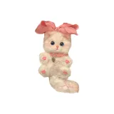 Розовый бант, котенок