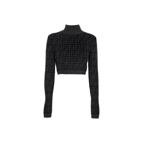 FENDI FW22 Свитер Женский Черный