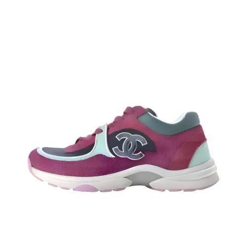 CHANEL Низкий топ Повседневная обувь Женская Фиолетовая