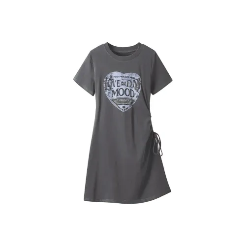 Cotton Gene Женские Платья с Коротким Рукавом