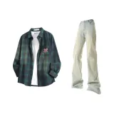 Зелёный + Жёлтый Грязь Брюки