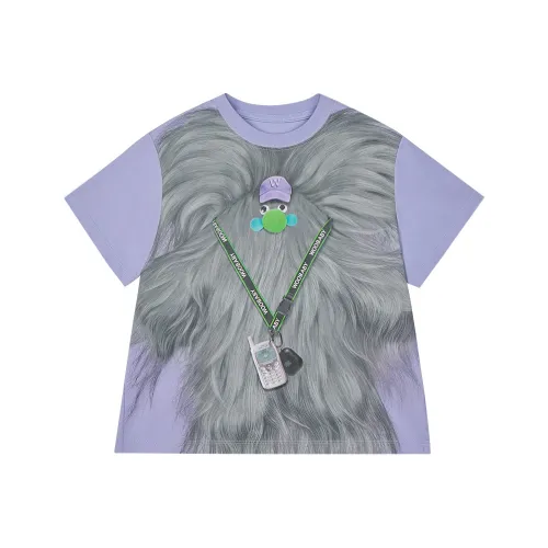 Woobaby T-рубашка Strange Медвежонок Фиолетовый для детей 3-7 лет