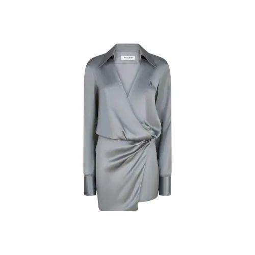 The Attico FW25 Длинное платье с длинными рукавами женское