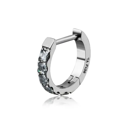 WIC Титановый сплав Серьги из Муассанита Унисекс