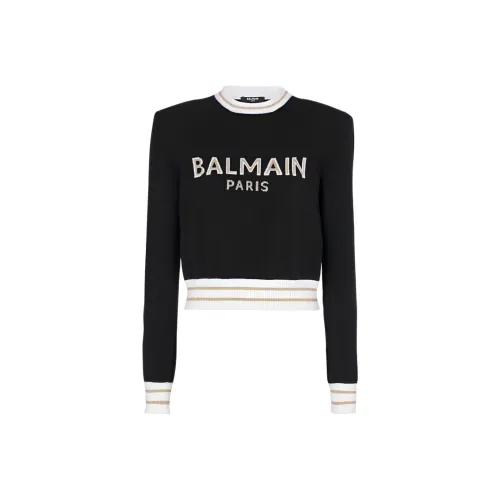 BALMAIN Черный Женские Кашемировые Свитеры
