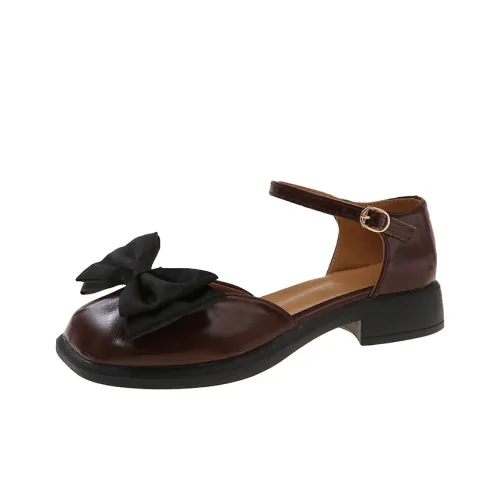 Take the Qin Грубый каблук Туфли Мэри Джейн Женские