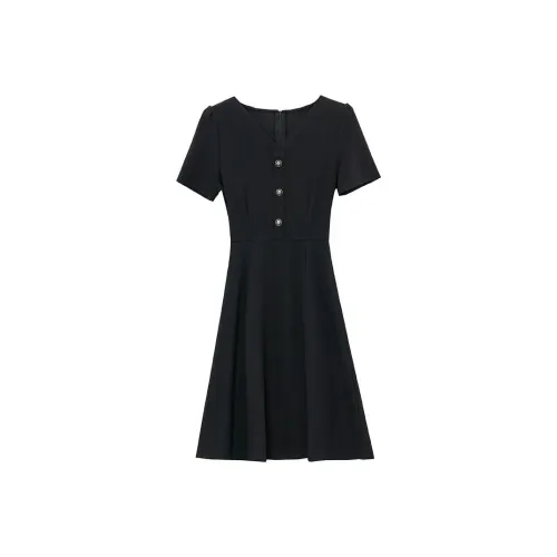 YINLEI Короткое платье с короткими рукавами женское